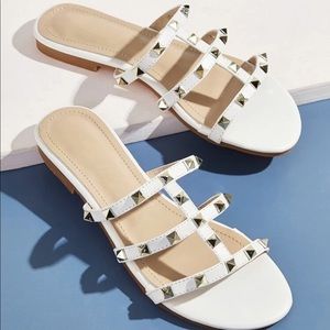 Studded open toe sandals